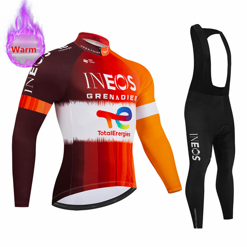 Cycling Bib Shorts - Комплект зимней велосипедной одежды Ineos Team:
