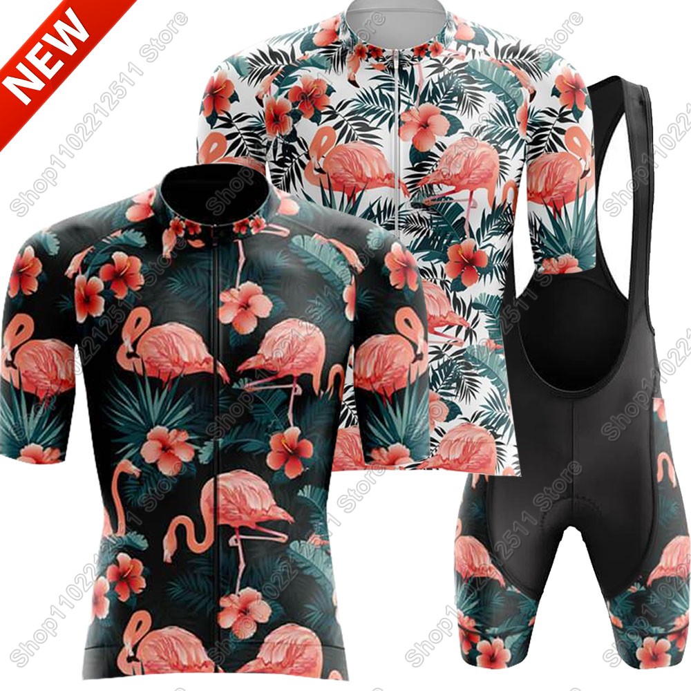 Cycling Gear Jersey - Комплект велосипедного трикотажа с фламинго 2025,